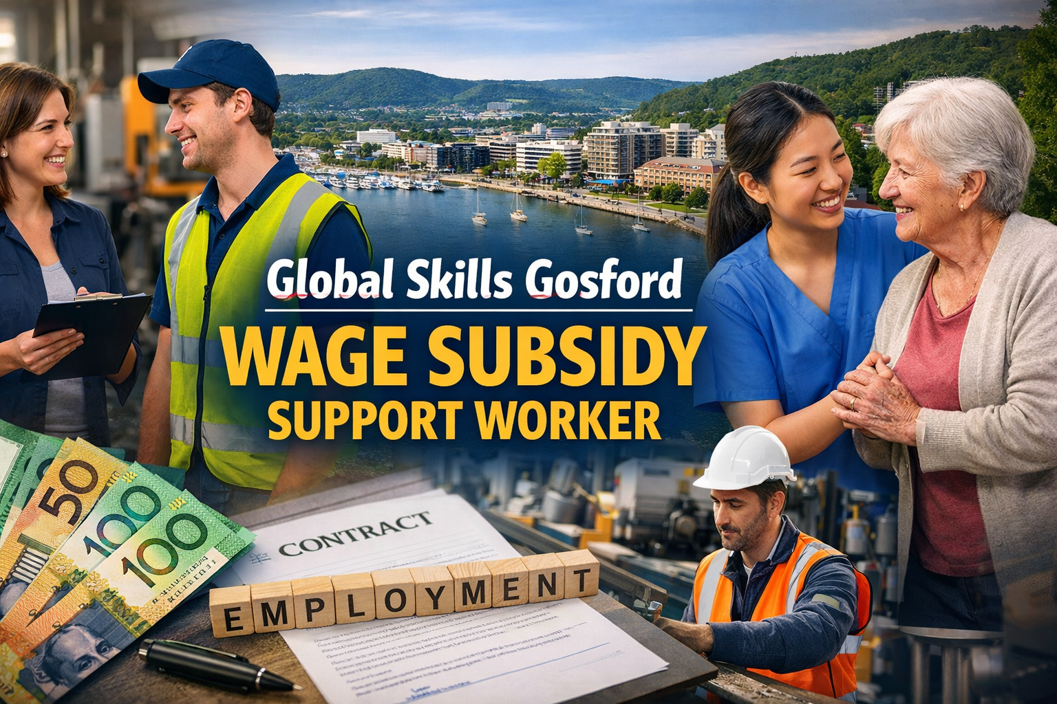 global skills gosford wage subsidy support worker Impact