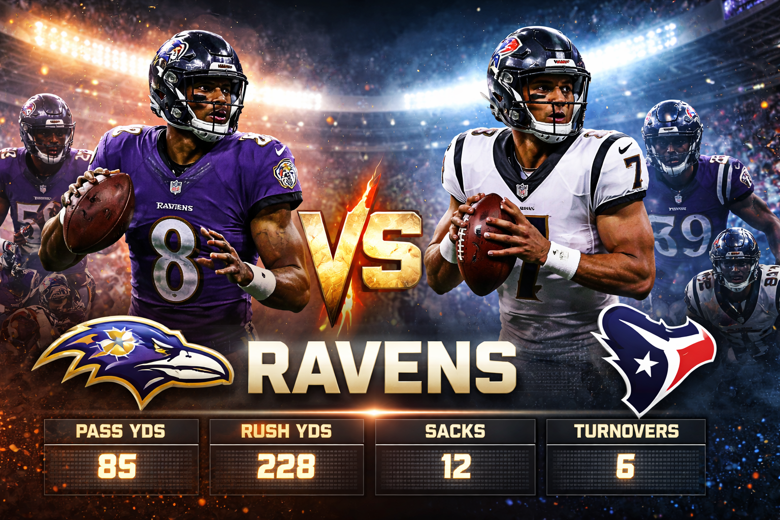 Baltimore Ravens vs Texans Match Player Stats Deep Dive