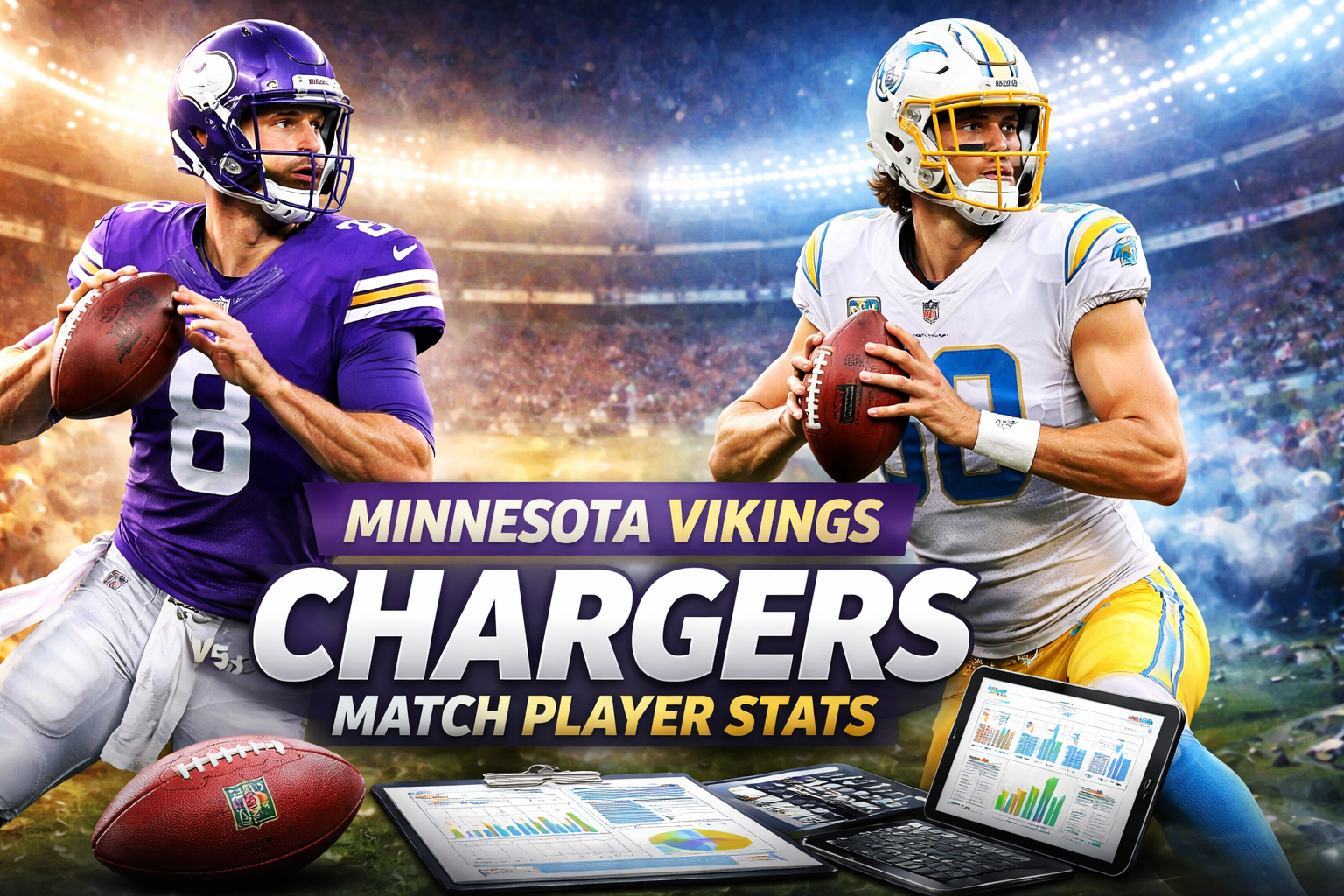 Minnesota Vikings vs Chargers Match Player Stats Breakdown