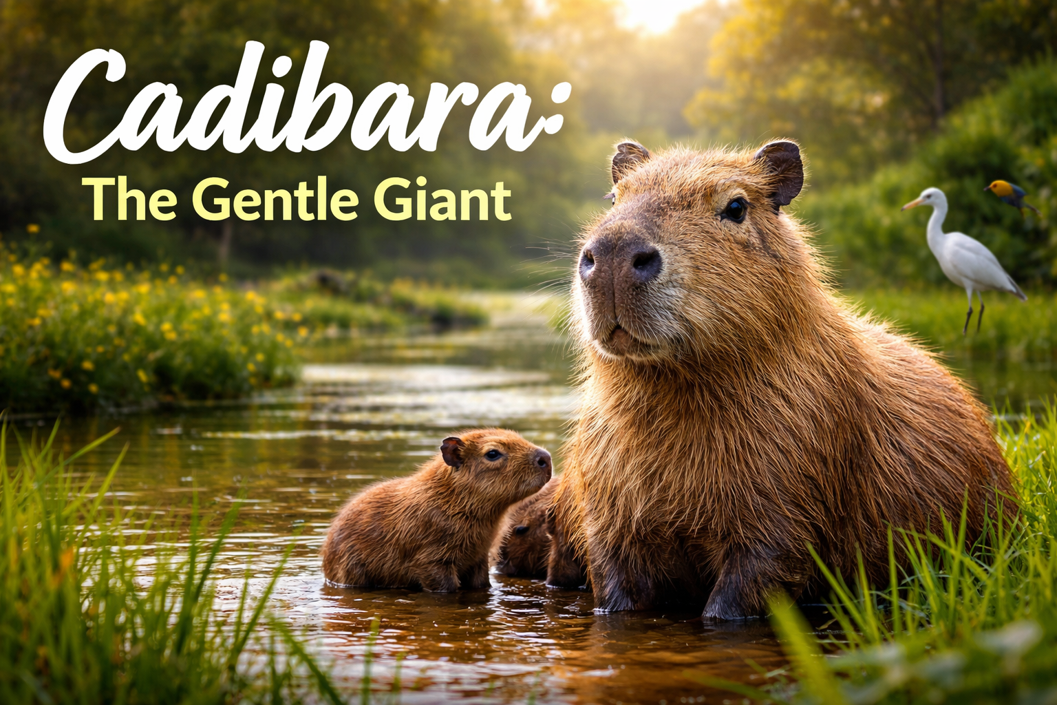 Cadibara: The Gentle Giant of South American Wetlands
